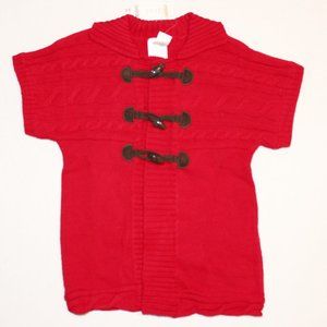 NWT Gymboree 5-6 or 7-8 red cardigan toggle sweater Cozy Owl